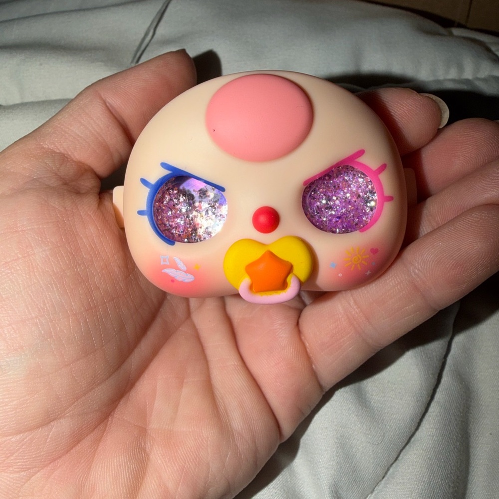Colorful Baby Face Toy with Glitter Eyes